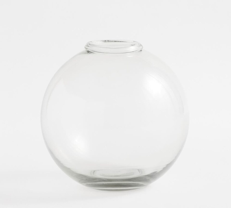 Round Recycled Glass Vases