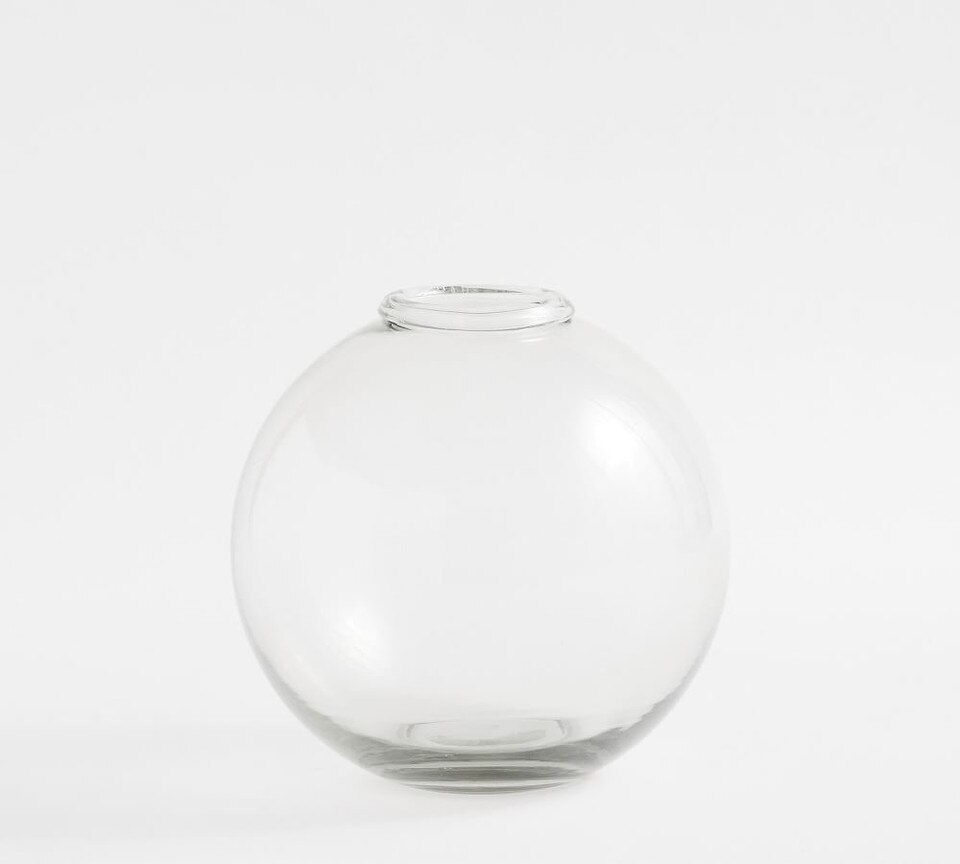Round Recycled Glass Vases