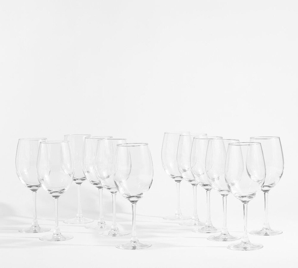 Caterer’s Box Wine Stem Glasses - Set of 12