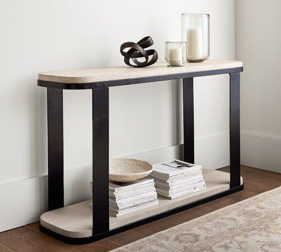 Cayman Wood & Metal Console Table