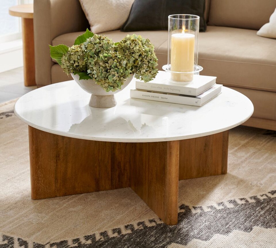 Cayman Round Marble Coffee Table (91 cm)