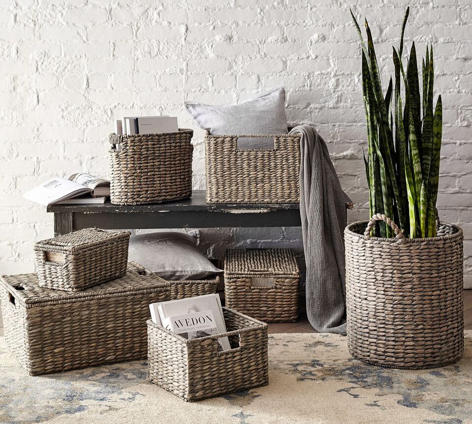 Charleston Handwoven Seagrass Utility Baskets