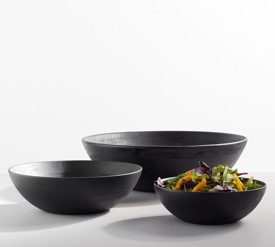 Chateau Handcrafted Acacia Wood Salad Bowls