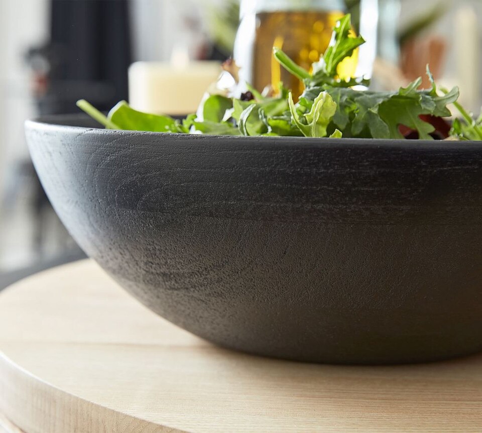 Chateau Handcrafted Acacia Wood Salad Bowls