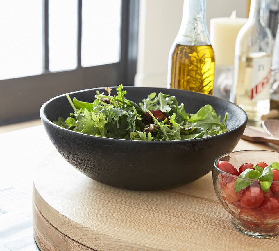Chateau Handcrafted Acacia Wood Salad Bowls