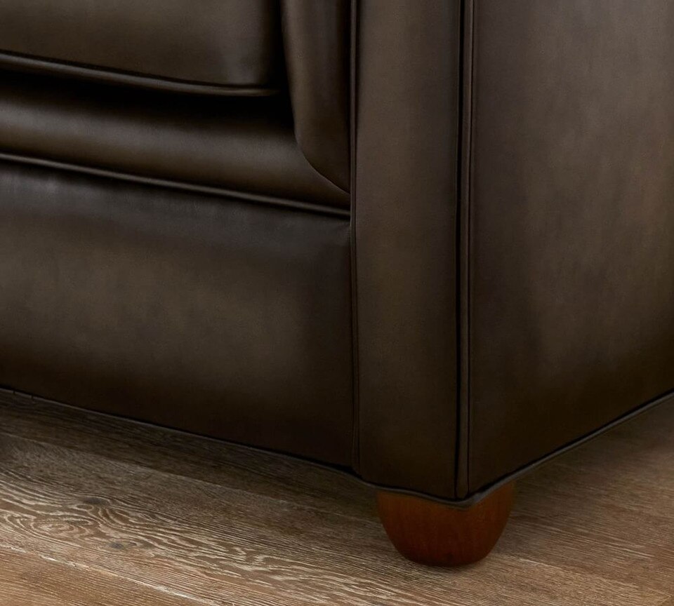 Chesterfield Roll Arm Leather Chair