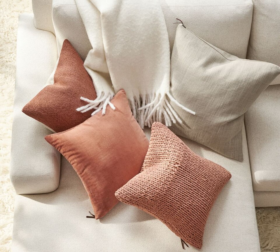 Chunky Sweater Hand-Knit Cushion Cover