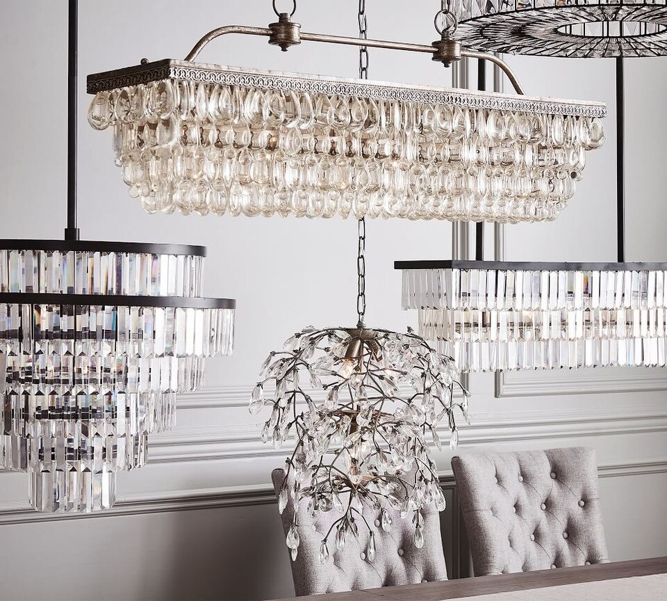 Clarissa Rectangular Crystal Chandelier