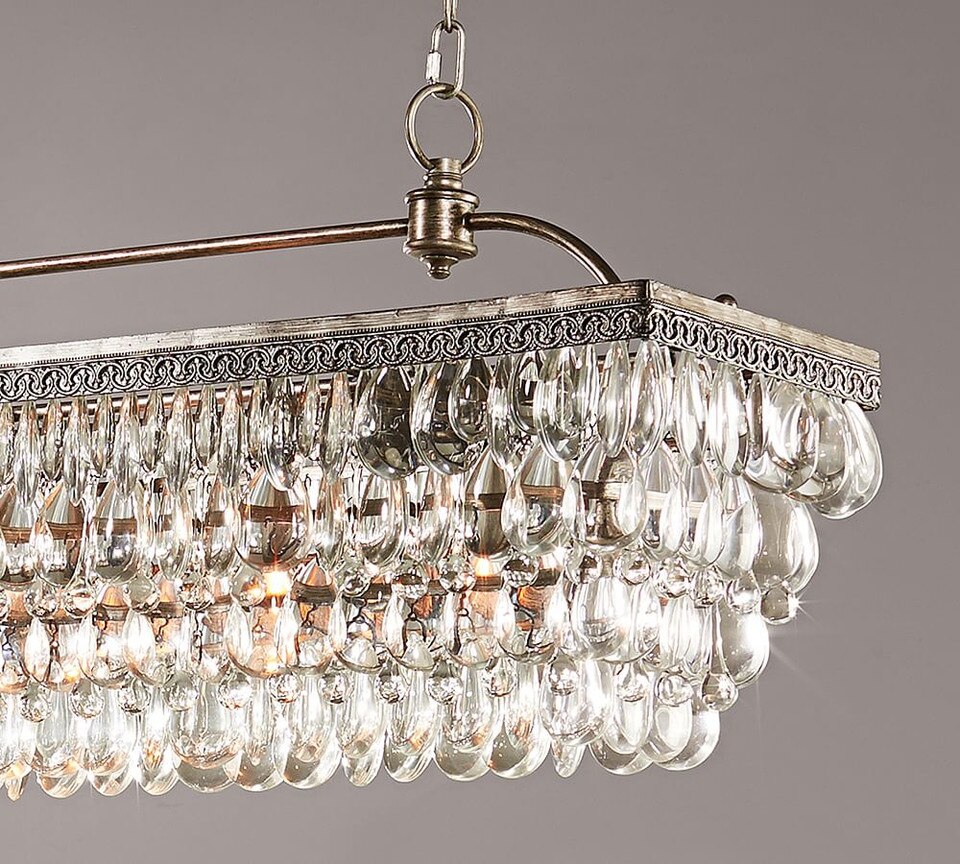 Clarissa Rectangular Crystal Chandelier