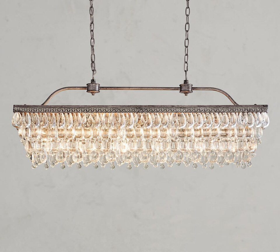 Clarissa Rectangular Crystal Chandelier