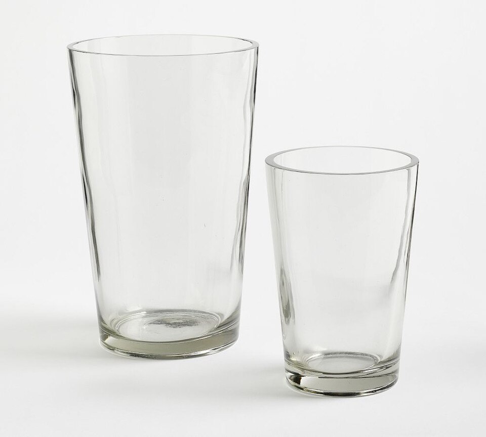 Handcrafted Clark Taper Glass Vases
