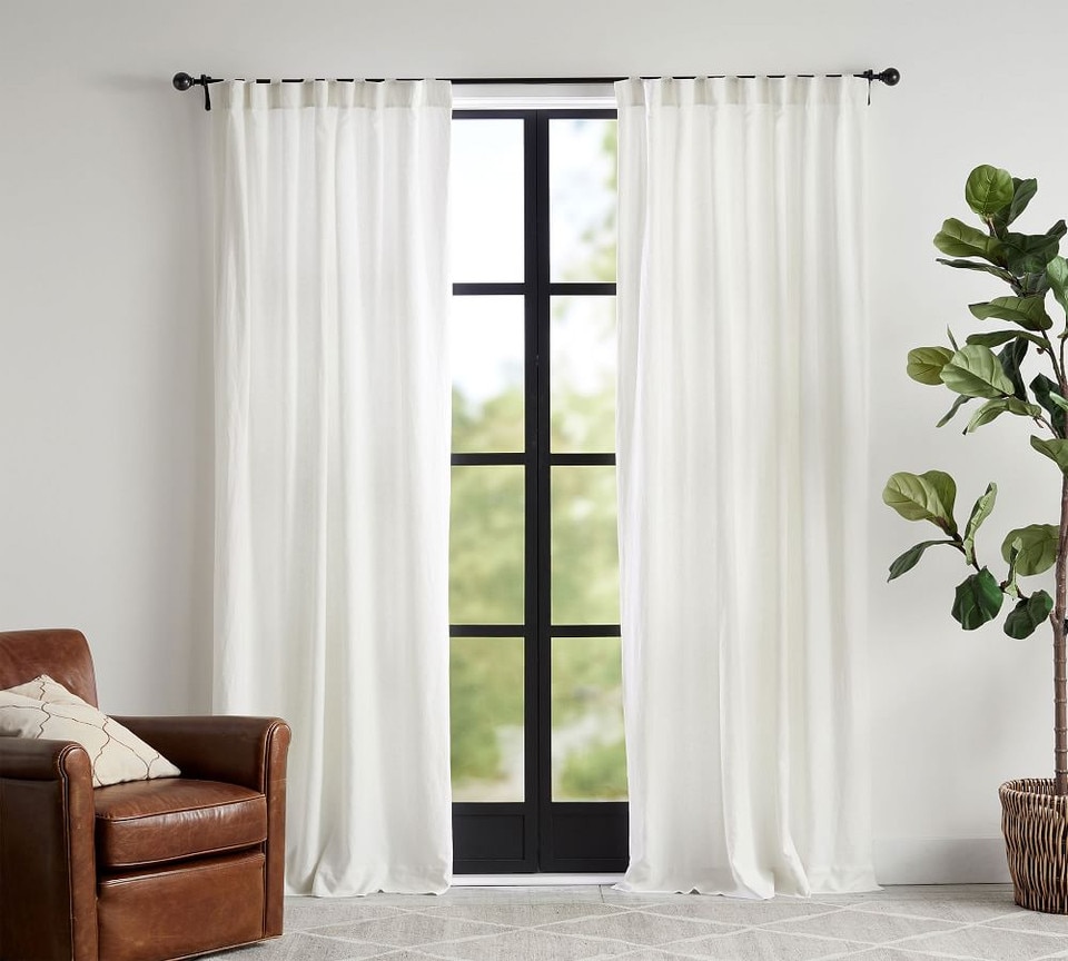 Belgian Flax Linen Curtain - Classic Ivory
