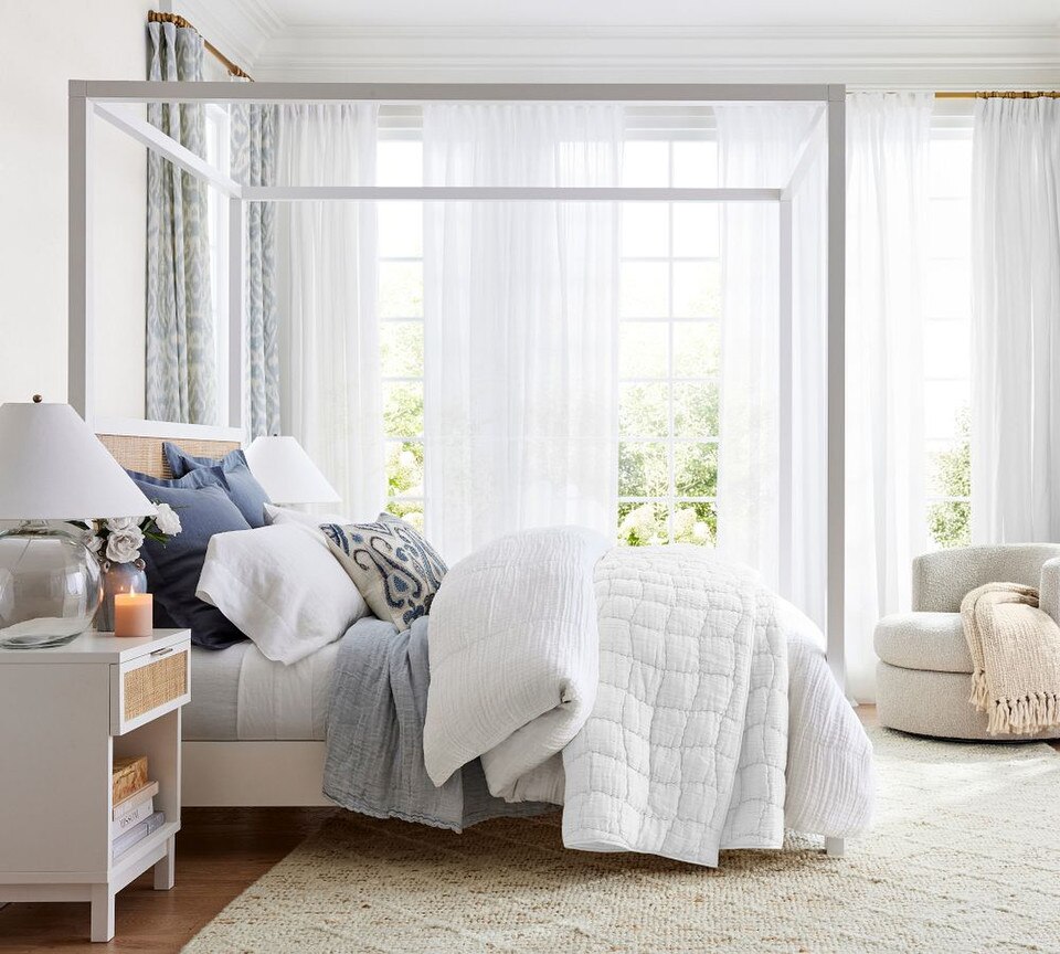 Cloud Linen Handcrafted Coverlet & Pillowcases