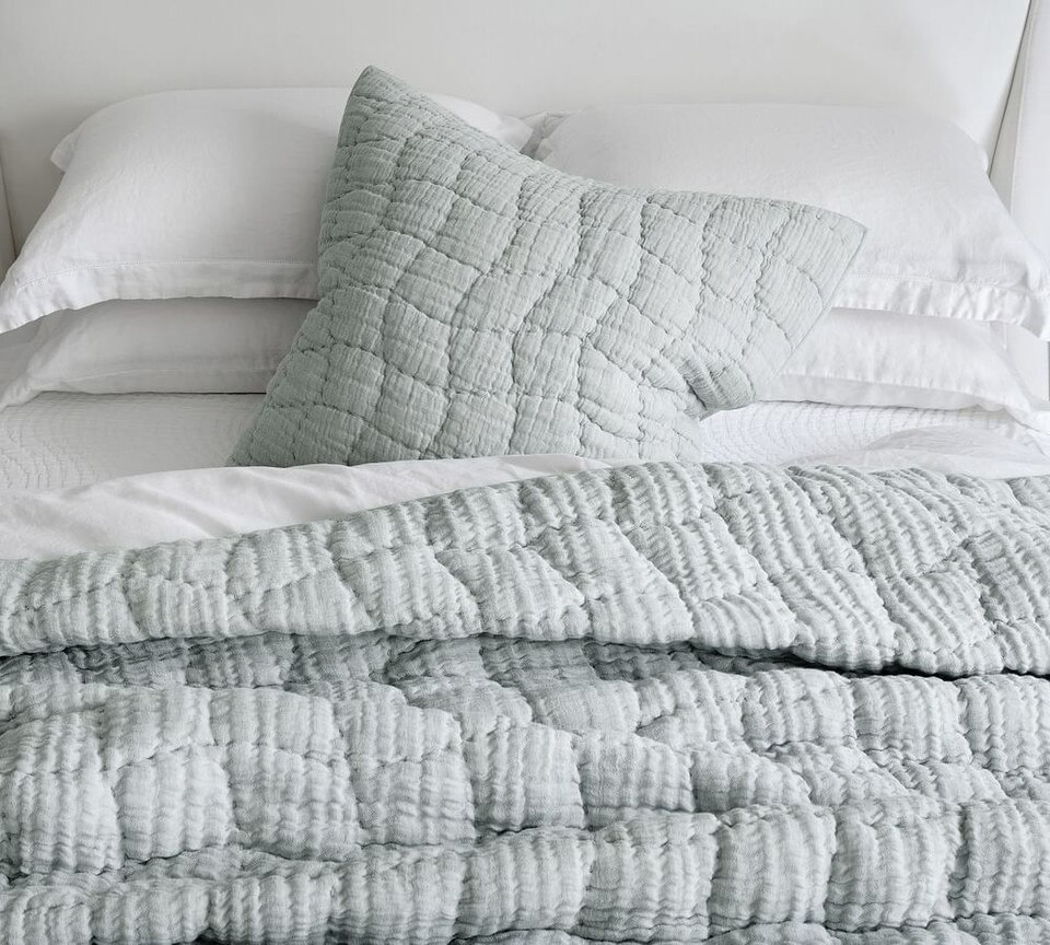 Cloud Linen Handcrafted Coverlet & Pillowcases