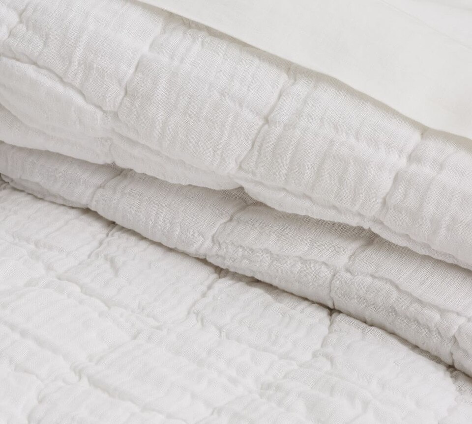 Cloud Linen Handcrafted Coverlet & Pillowcases