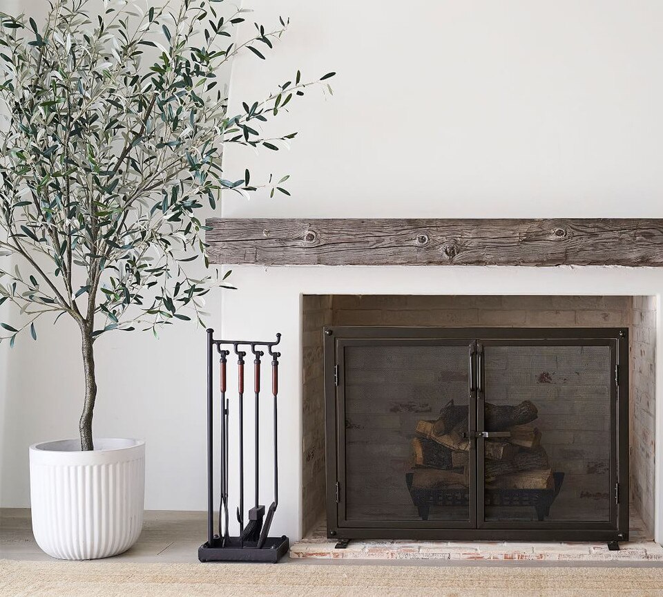 Concrete Fluted Planter - Chalk