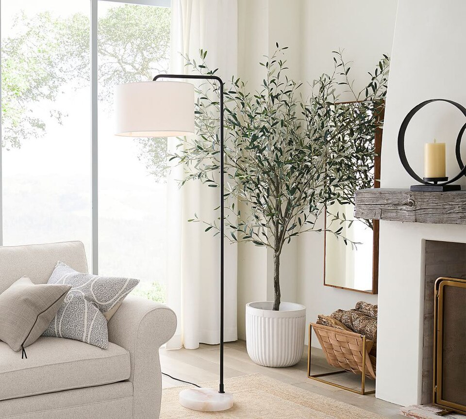 Concrete Fluted Planter - Chalk