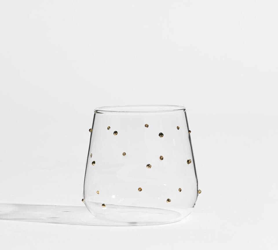 Confetti Celebration Stemless Wine Glasses - Set of 4