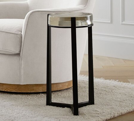 Cori Glass Side Table Pottery Barn Australia