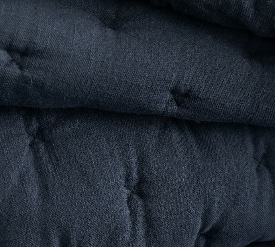 Cotton Cross Stitch Quilted Coverlet