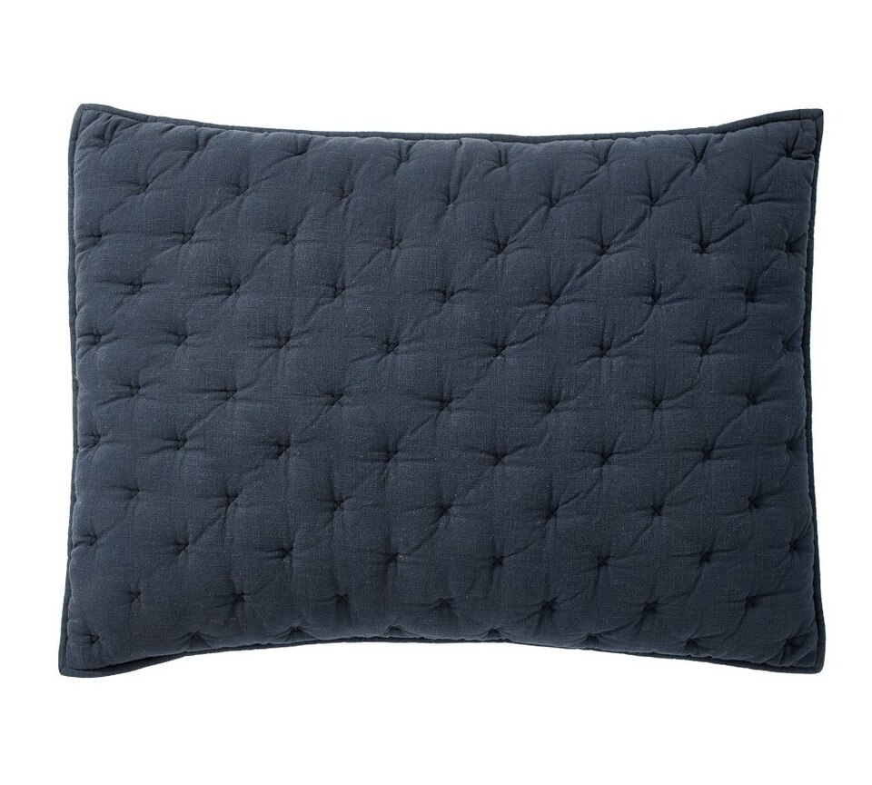 Cotton Cross Stitch Quilted Pillowcase