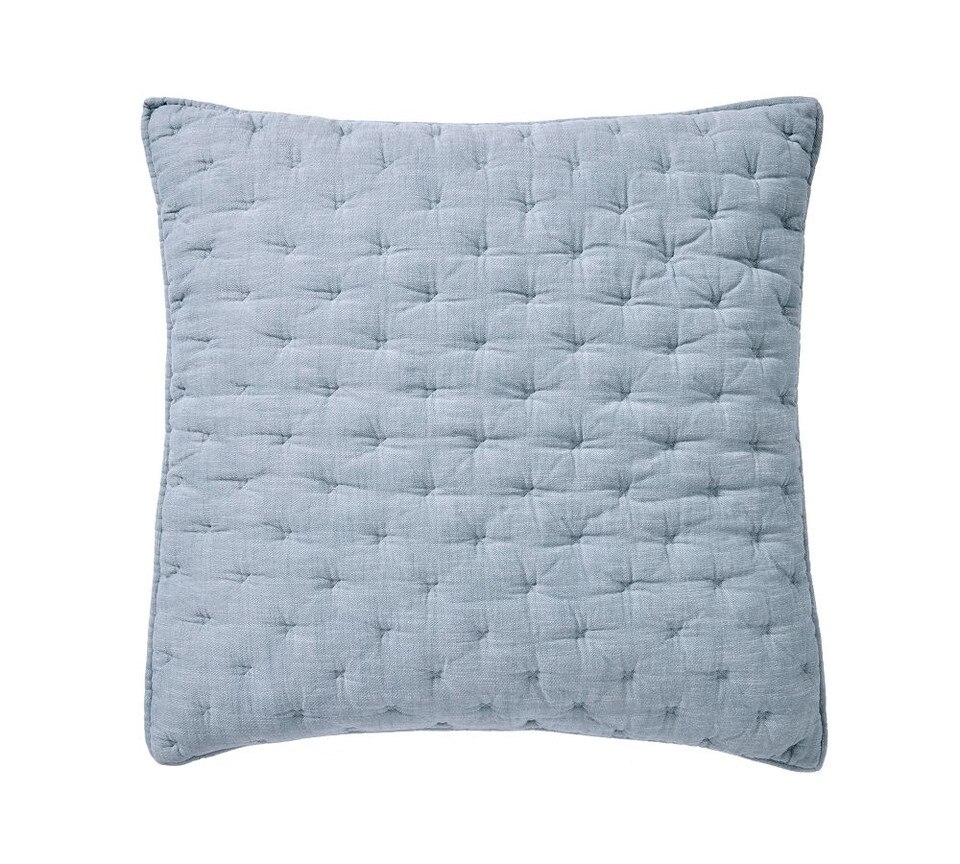 Cotton Cross Stitch Quilted Pillowcase