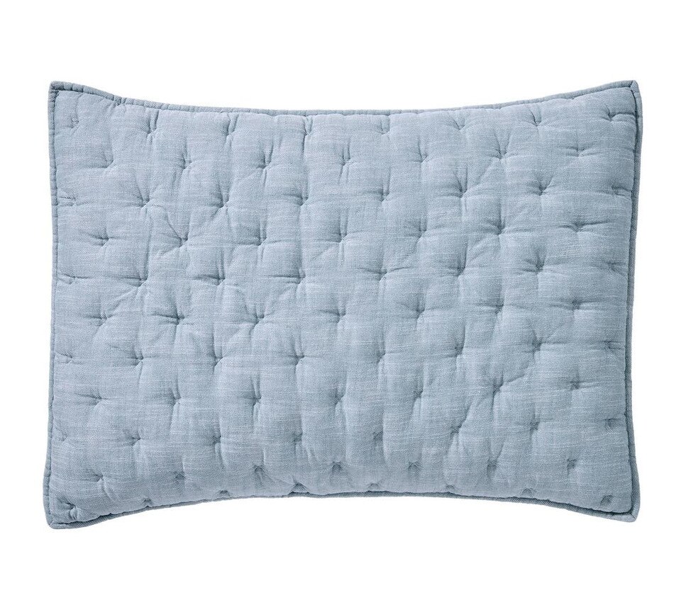 Cotton Cross Stitch Quilted Pillowcase