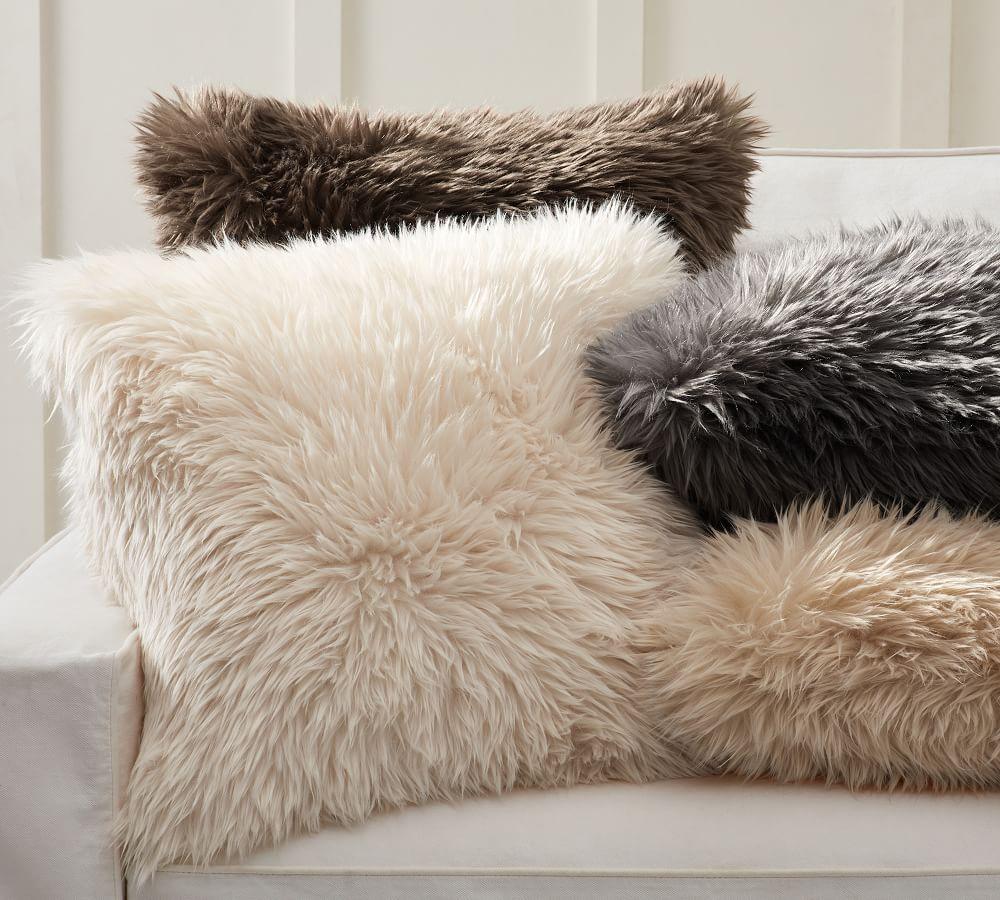 large fluffy cushion covers