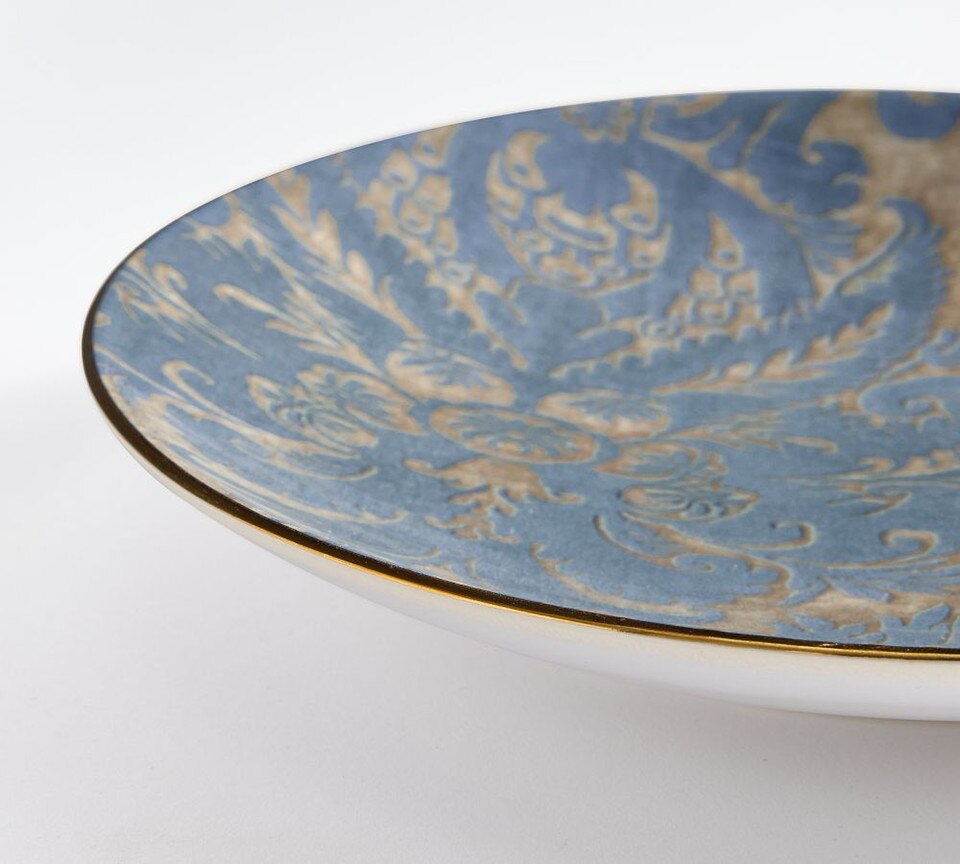 Stella Damask Stoneware Salad Plates