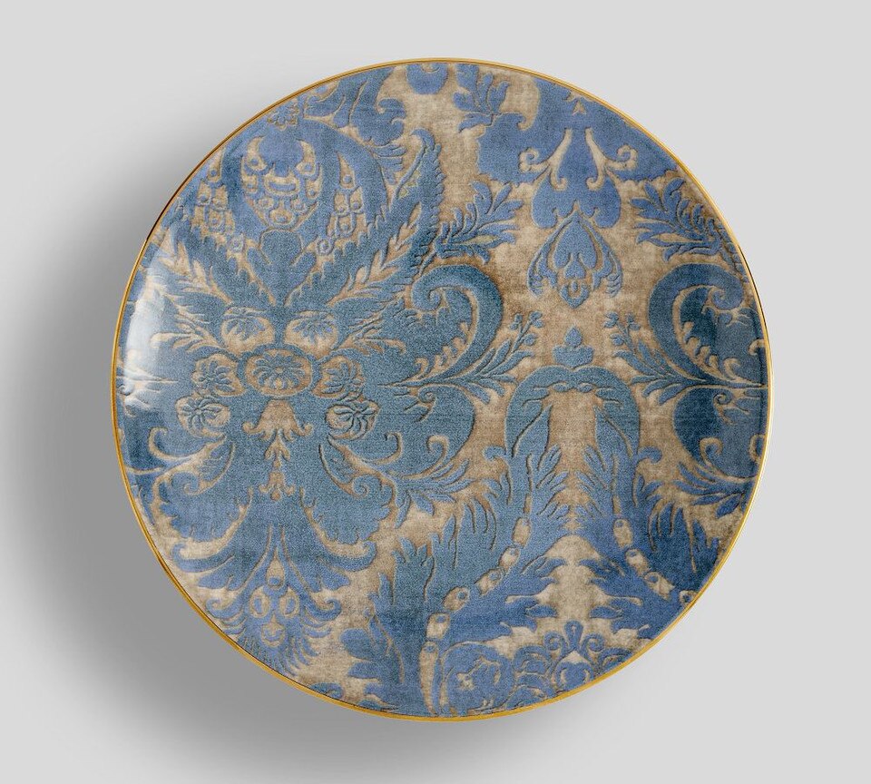 Stella Damask Stoneware Salad Plates