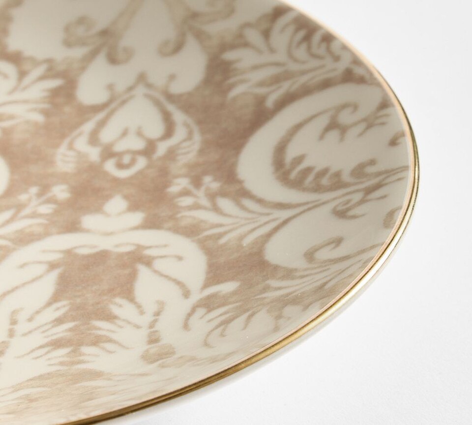 Stella Damask Stoneware Salad Plates