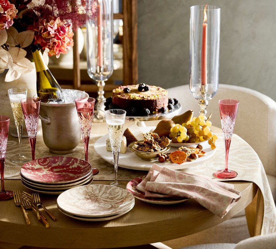 Stella Damask Stoneware Salad Plates