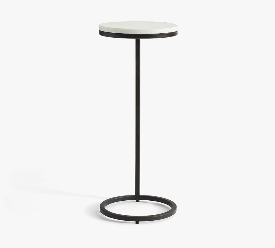 Delaney Round Marble C-Table