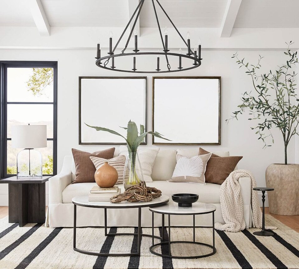 Delaney Round Marble Nesting Coffee Table