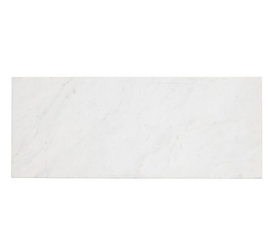 Delaney Marble Rectangular Coffee Table - White Marble