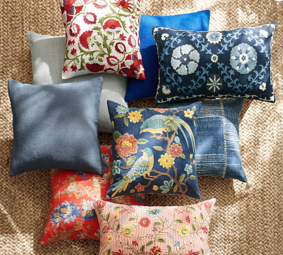 Delilah Embroidered Cushion