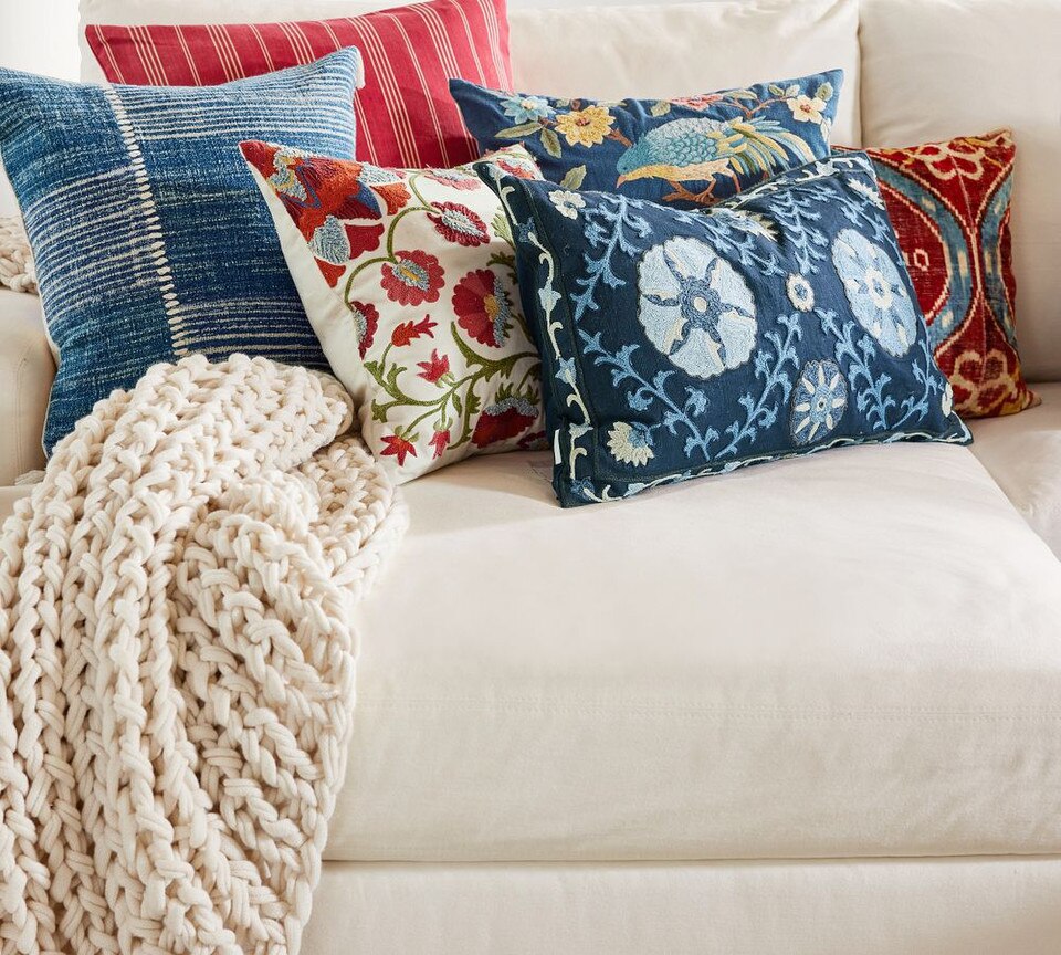 Delilah Embroidered Cushion