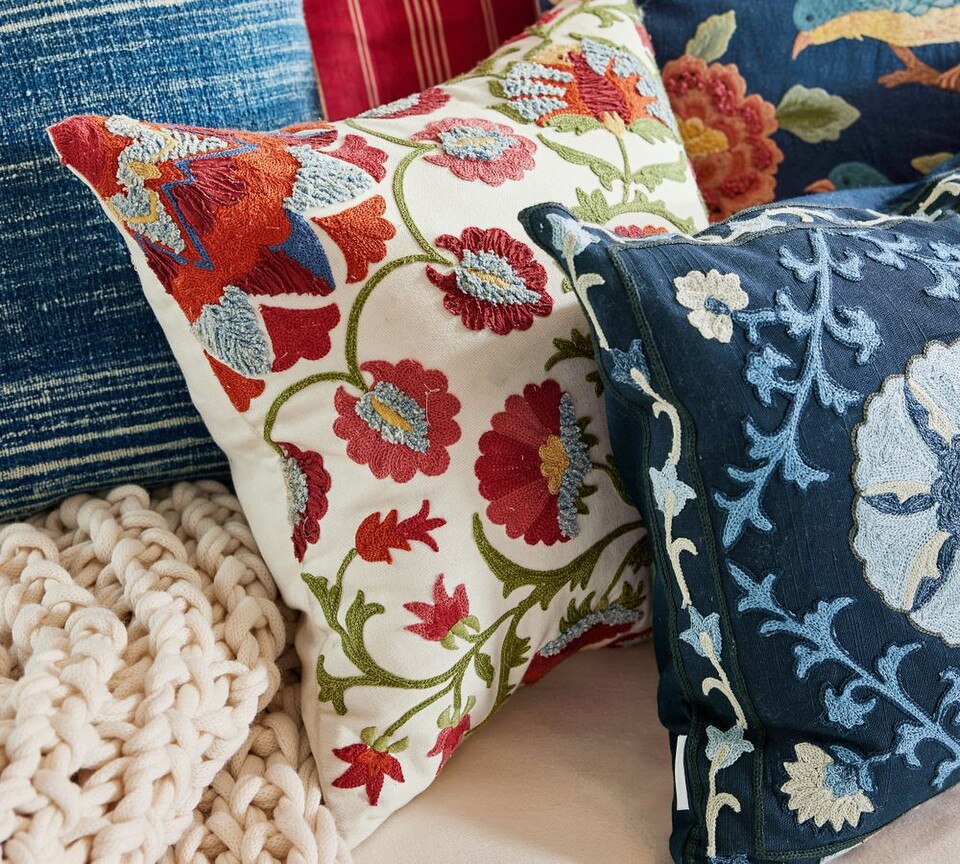 Delilah Embroidered Cushion