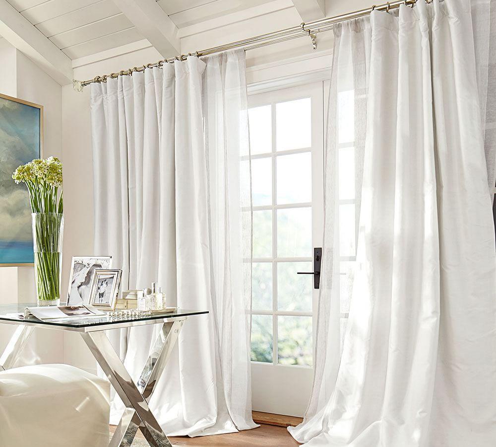 Dupioni Silk Curtain - Ivory | Pottery 