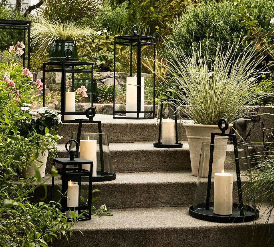 Easton Forged-Iron Outdoor Lantern