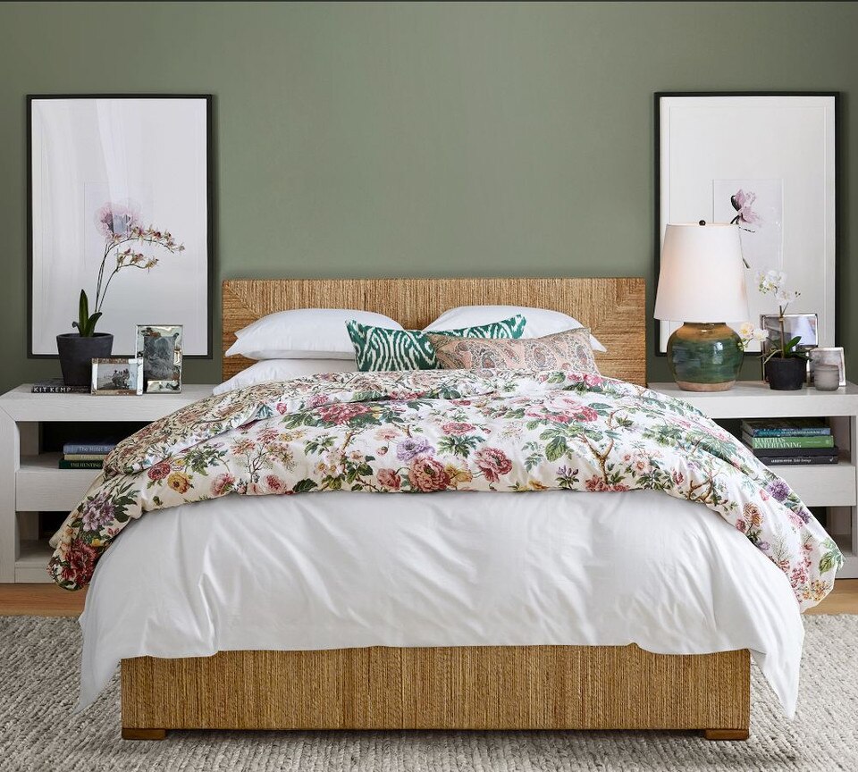Eloise Garden Reversible Percale Coverlet