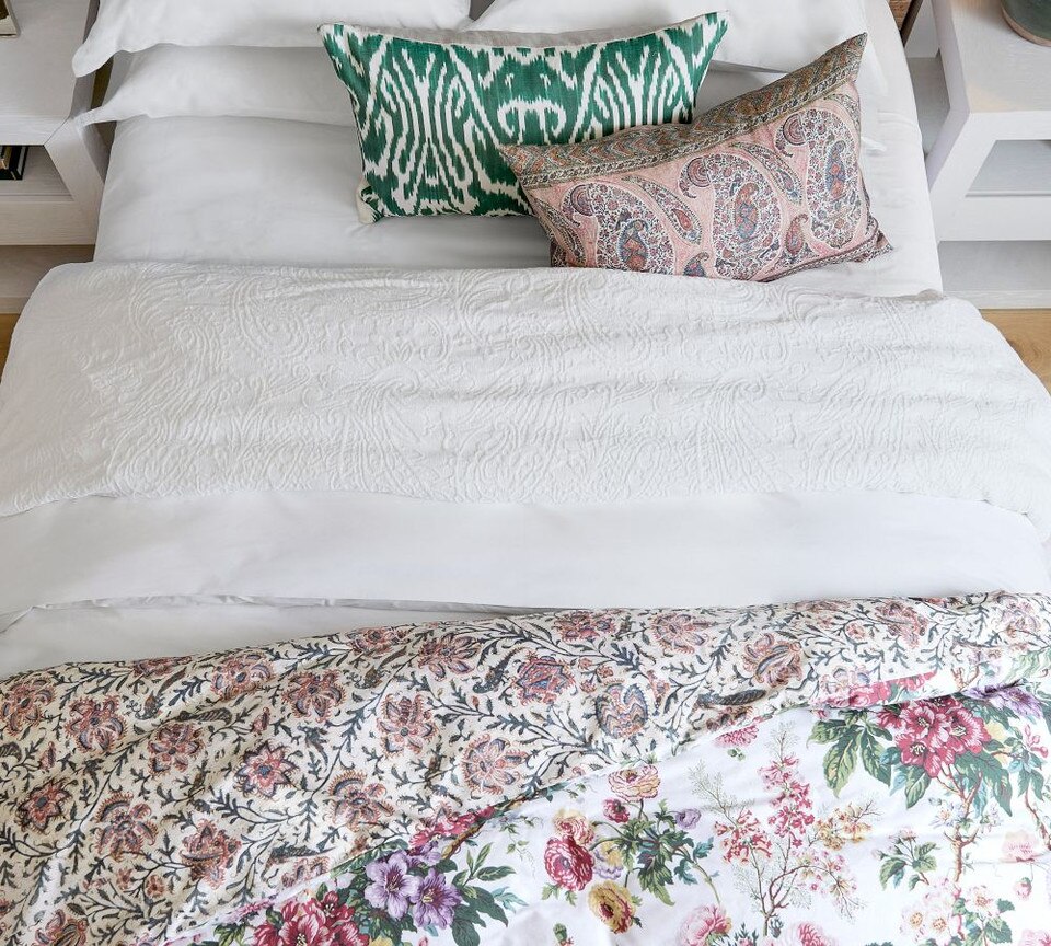 Eloise Garden Reversible Percale Coverlet