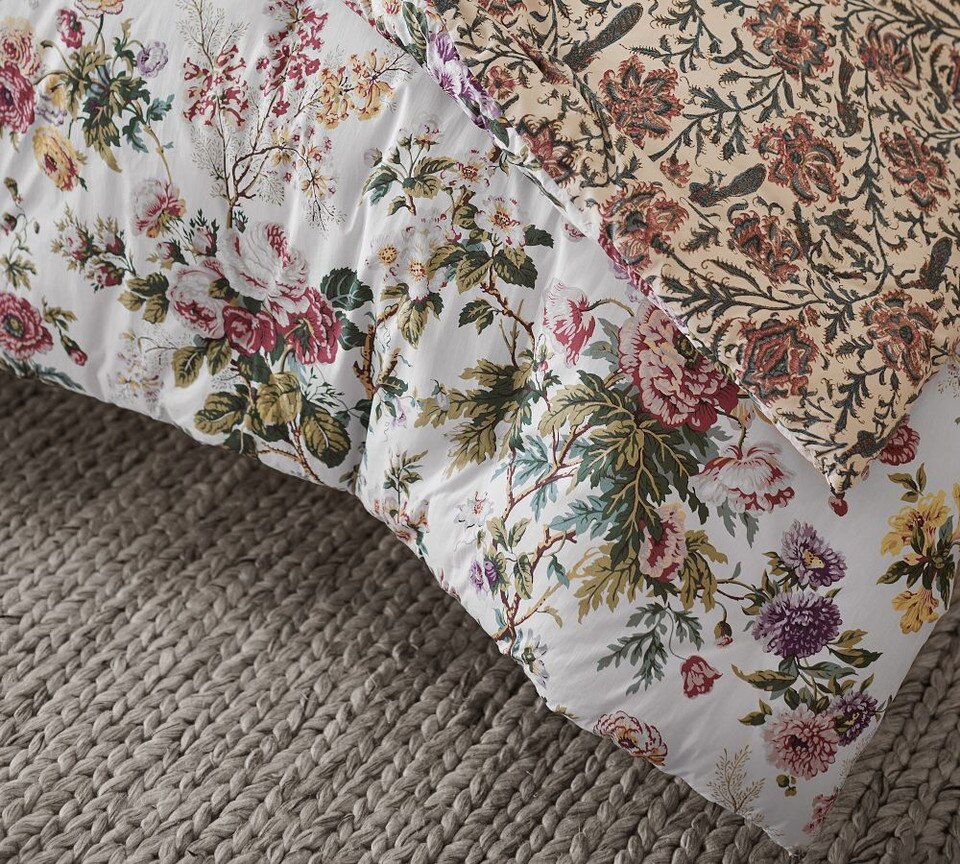 Eloise Garden Reversible Percale Coverlet