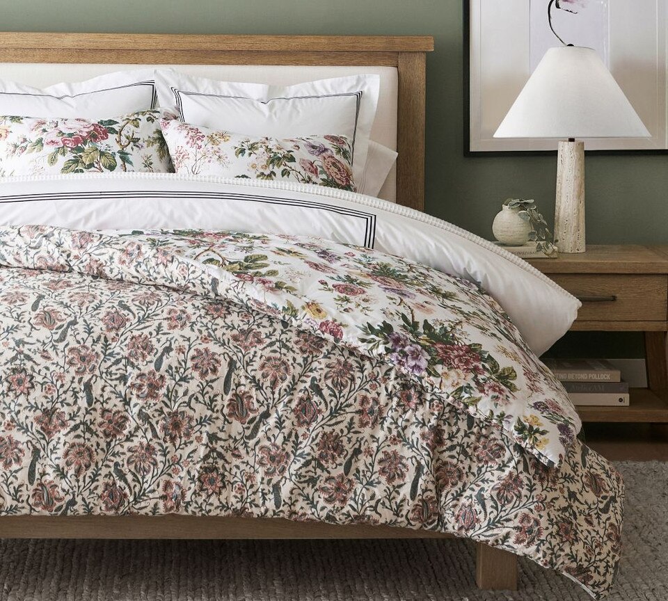 Eloise Garden Reversible Percale Coverlet
