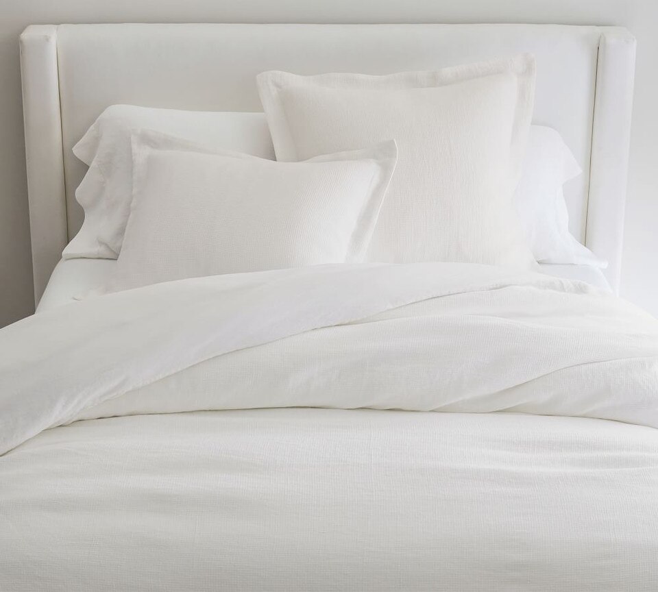 European Flax Linen Waffle Quilt Cover