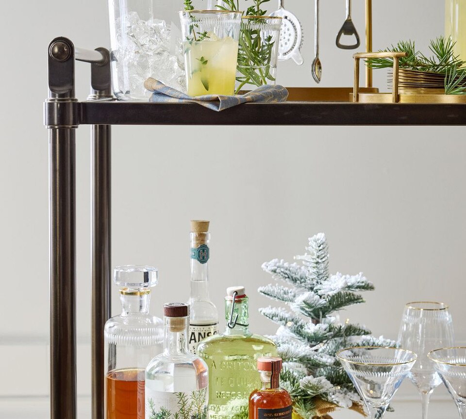 Everson Metal Bar Cart (80 cm)