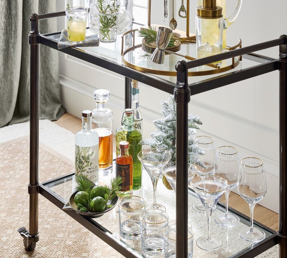 Everson Metal Bar Cart (80 cm)