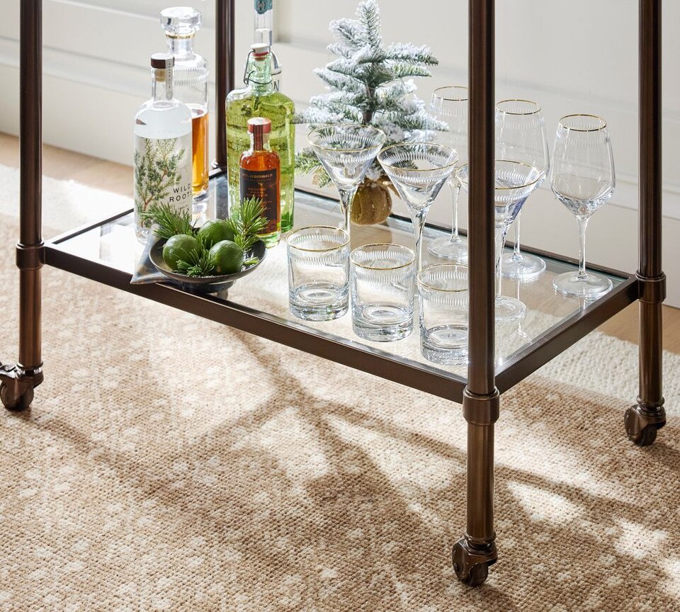 Everson Metal Bar Cart (80 cm)
