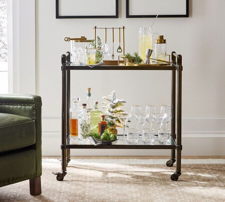 Everson Metal Bar Cart (80 cm)