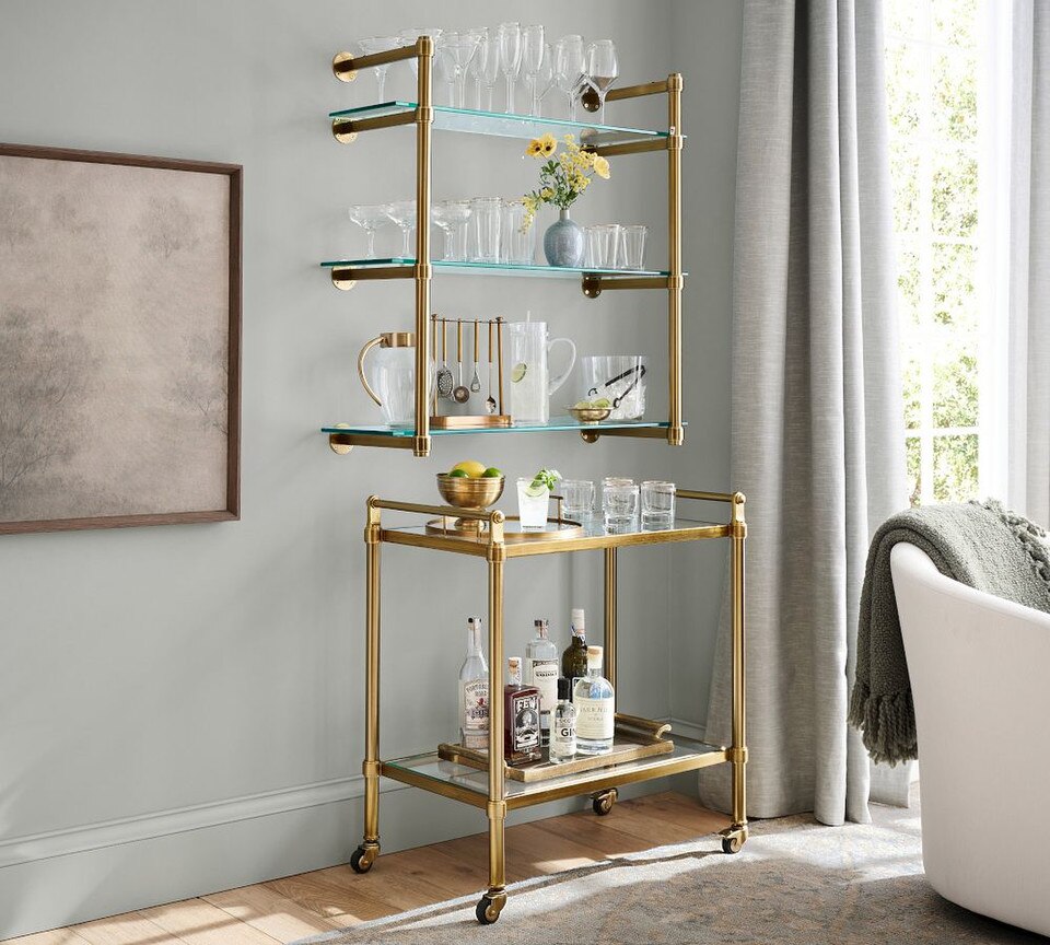 Everson Metal Bar Cart (80 cm)